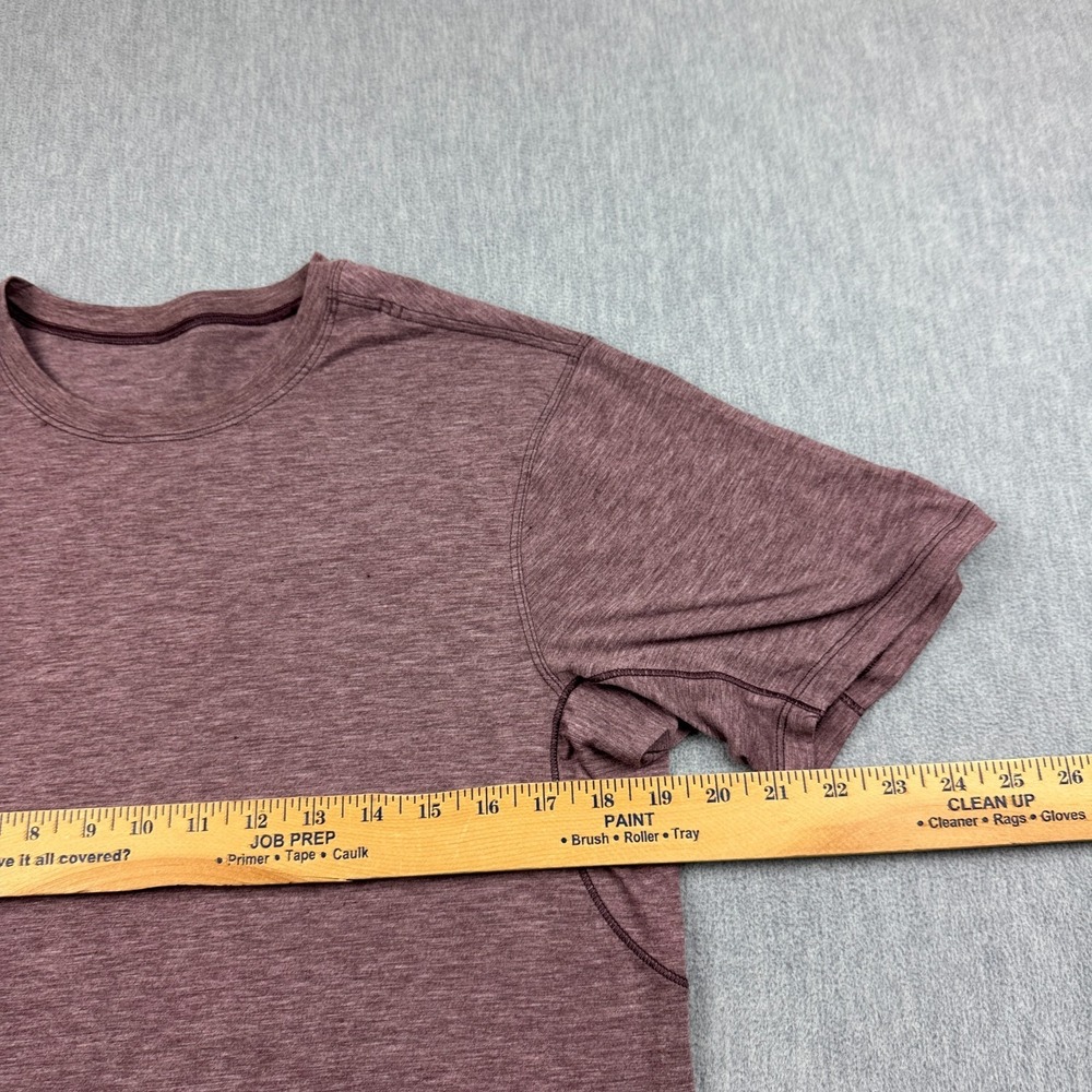 Lululemon Shirt Mens Small Red Fresh Move Metal Vent Tech Stretch Performance - Picture 5 of 9